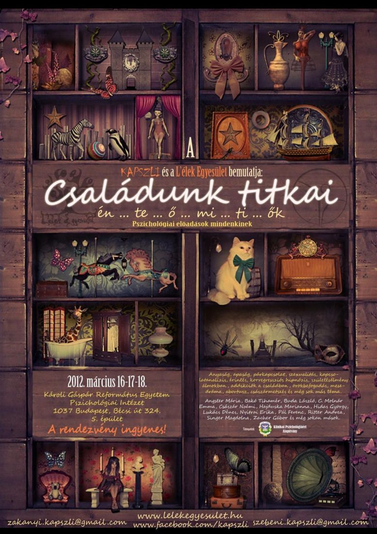 Családunk titkai - én...te...ő...mi...ti...ők (pszichológiai szakmai konferencia) 