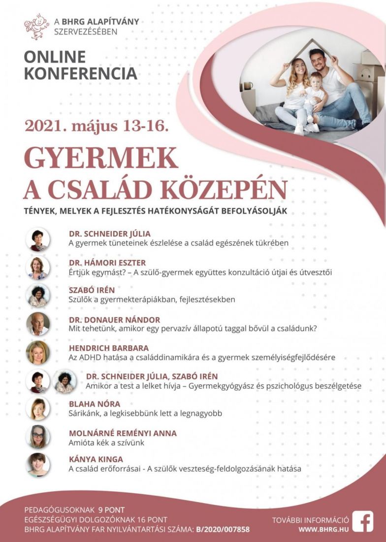 Gyermek a család közepén - online konferencia