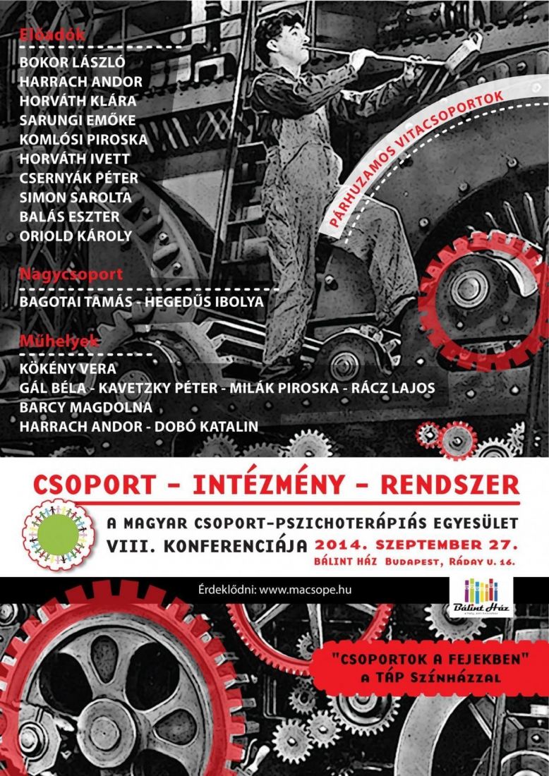 Magyar  Csoport-Pszichoterápiás Egyesület VIII. Országos Konferenciája