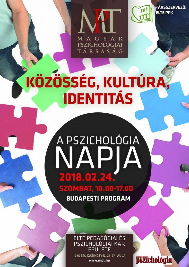 „Közösség, kultúra, identitás” - a Pszichológia Napja 2018