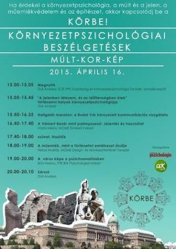 MÚLT-KOR-KÉP - KÖRBE - Környezetpszichológiai Beszélgetések Konferencia