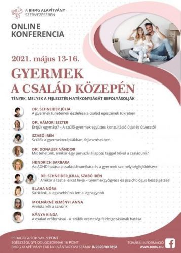 Gyermek a család közepén - online konferencia