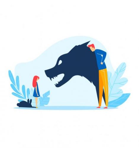 A fehér és a fekete farkas