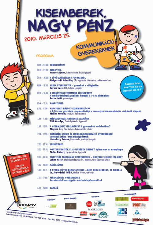 Kis emberek, nagy pénz - Kommunikáció gyerekeknek